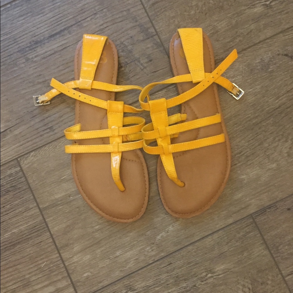 Yellow sandals